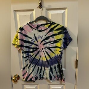 Ivory Ella Tie-Dye Tee with Elephant Logo